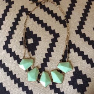 Mint and gold necklace!